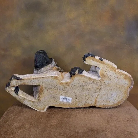 Dog Large Figurine - Mastiff Style - Older Resin - Picture 12 of 13